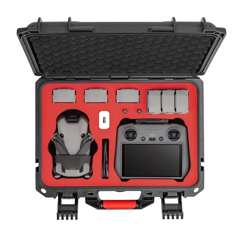 Mini 4 Pro Waterproof Hard Carrying Case for DJI Mini 4 Pro Fly More Combo Accessories (Mini RC 2 & RC-N2) Large Capacity