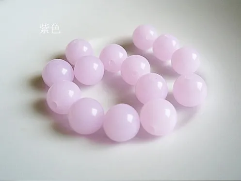 Vibrant Acrylic Round Perforated Loose Spacer Beads for DIY Crafting and Fashion Accessories