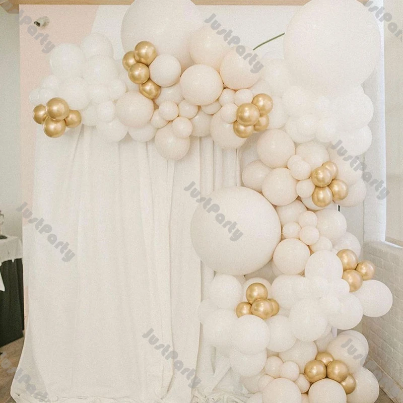 10ft. Black, White, Gray & Gold Balloon Garland by Celebrate It™