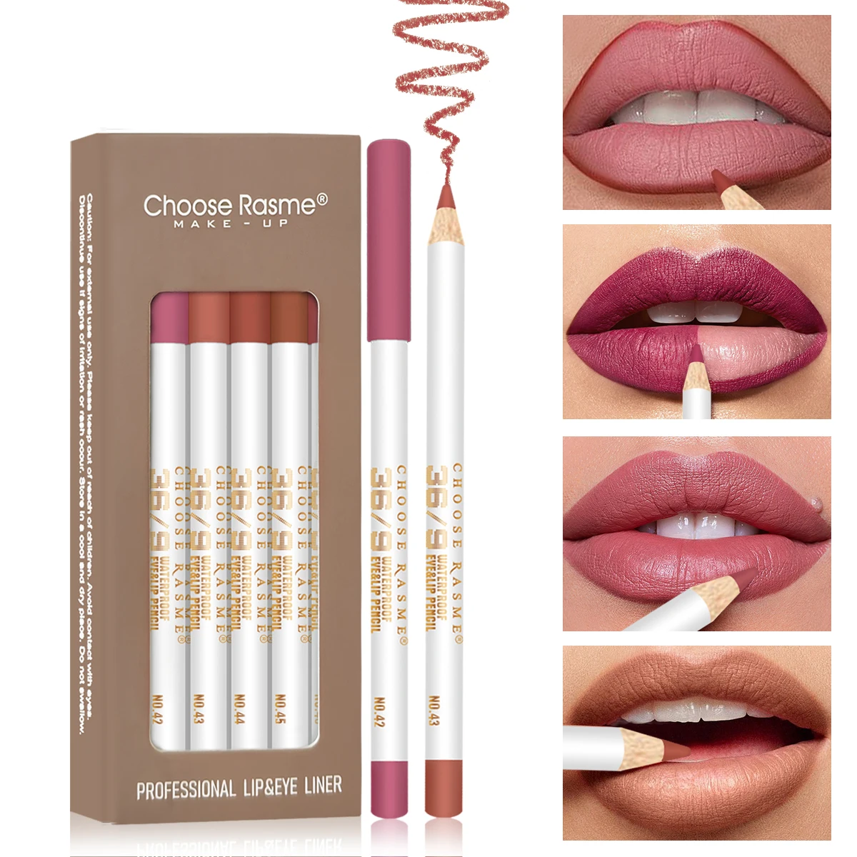12 color lipliner suit matte waterproof fast lipstick pen for Valentine's Day