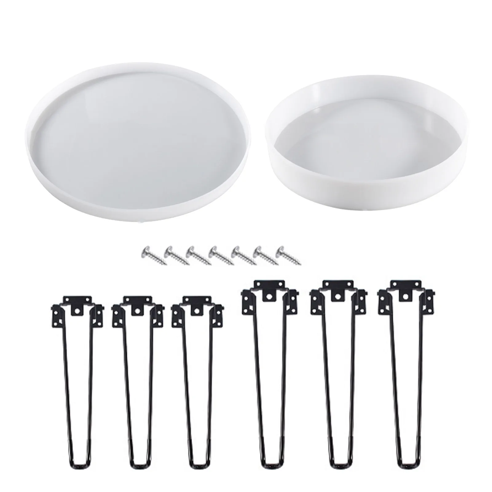 ANBOO Moul en Silicone Epoxy Grand Plateau Rond pour
