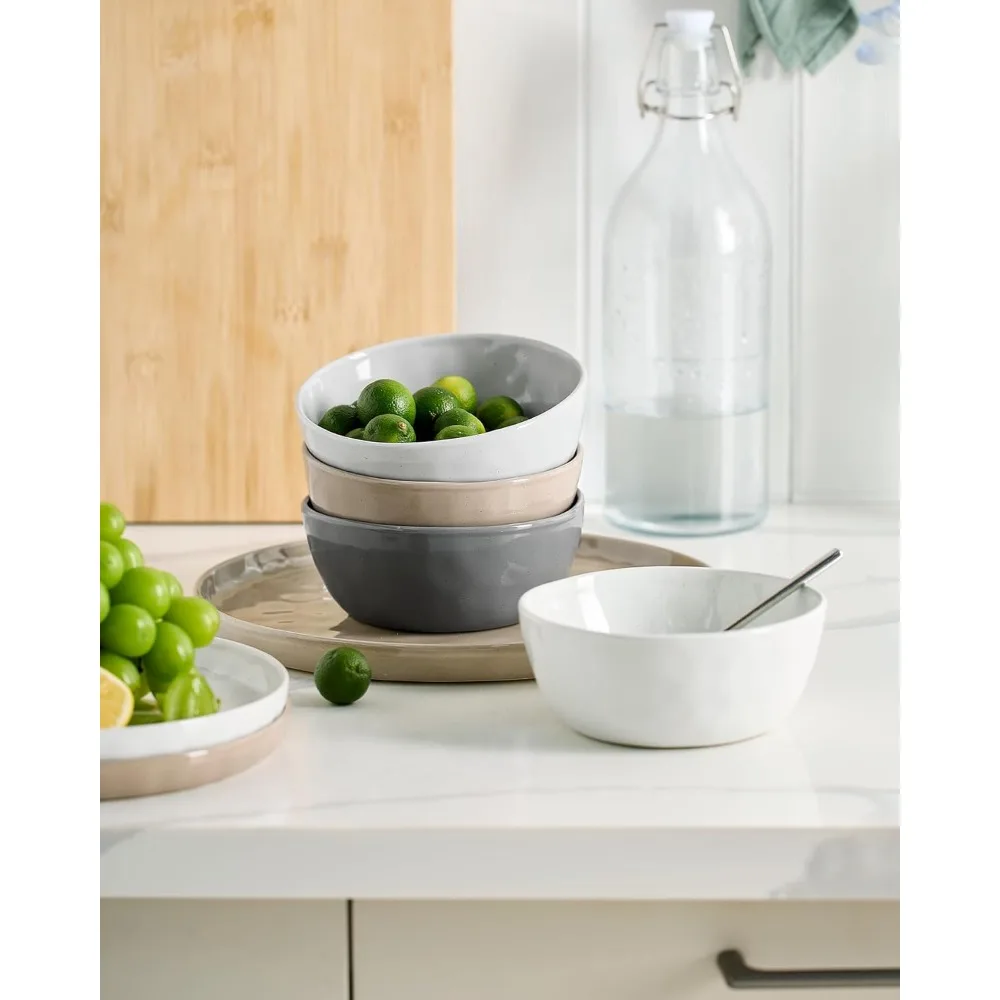 12-Piece Stoneware Dinnerware Set for 4 – Plates & Bowls 4