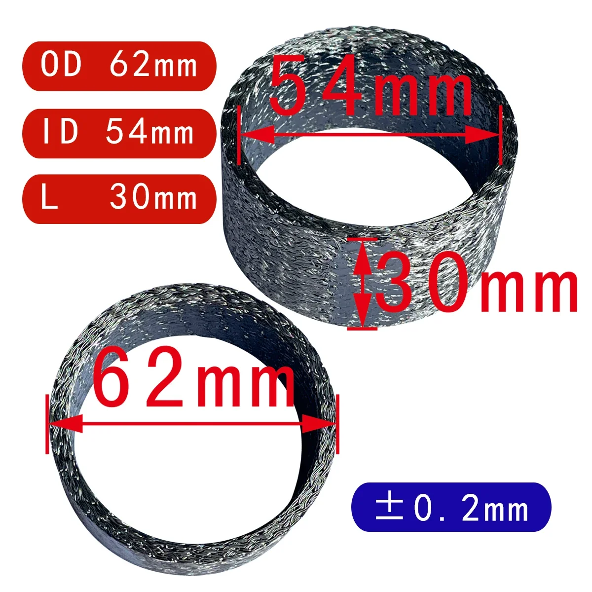 Exhaust Pipe Connecting Muffler Gasket Kawasaki Ninja ZX-14 ZX14R