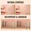 VERONNI Liquid Foundation Cream for Face 10ml High Coverage Makeup Base Sunscreen SPF30 Waterproof Concealer Makeup Foundation 4