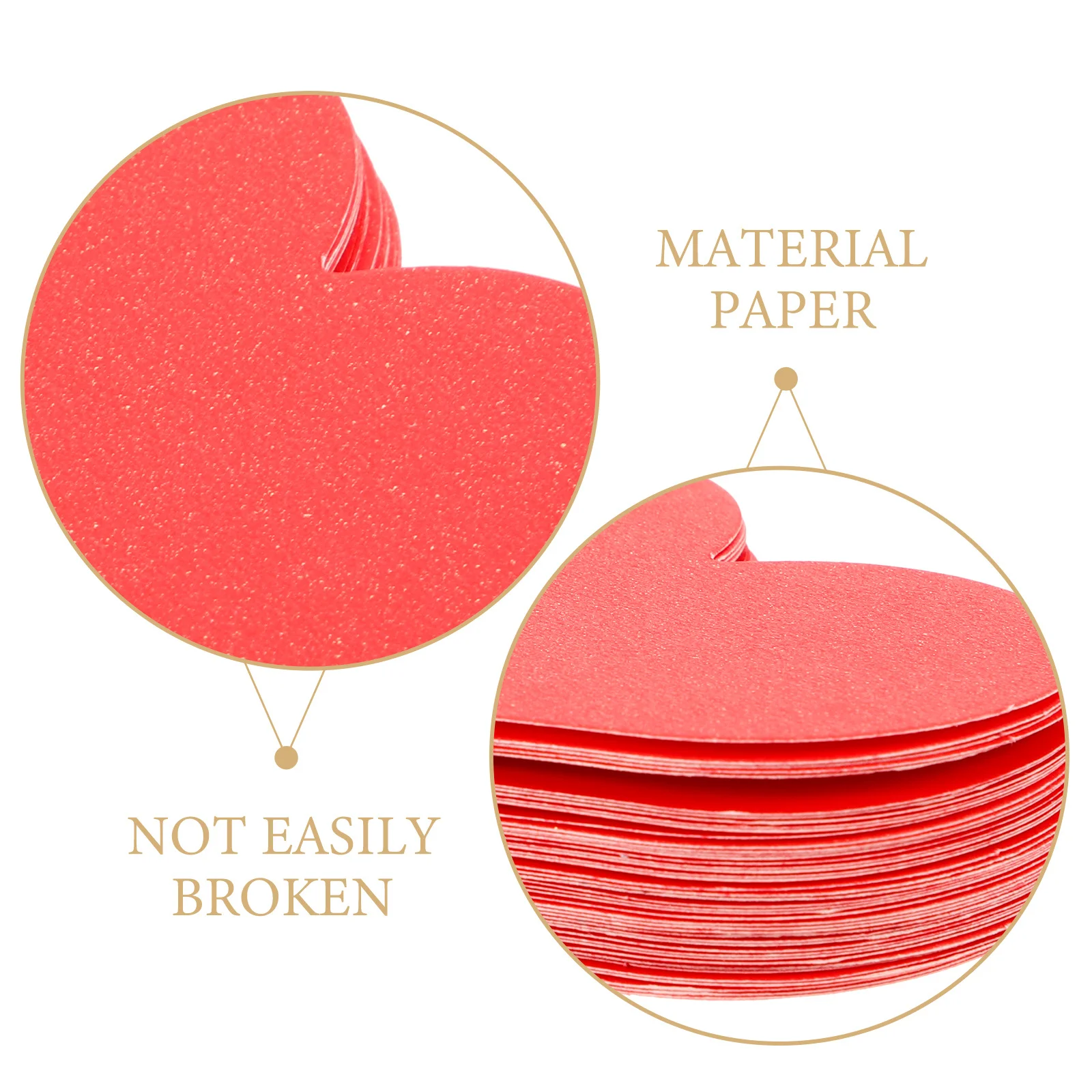 100개 벽 장식 하트 모양 카드 발렌타인 데이 빈 인사말 카드