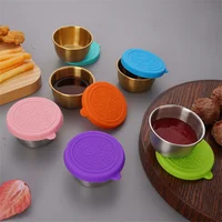 Leakproof Sauce Cups Salad Dressing Container with Lids Portable Refillable Sauce Box Condiment Lunch Box Barbecue Sauce Bottle 2