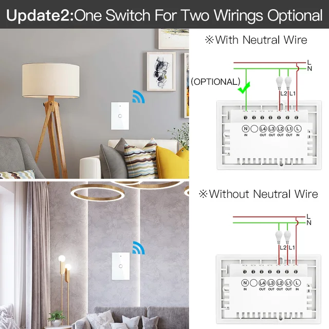 ZigBee przycisk dotykowy na ścianie inteligentny włącznik światła z neutralny/nie neutralny, nie kondensator inteligentne życie/Tuya 2/3 Way Control kompatybilny AlexaGoogle 3