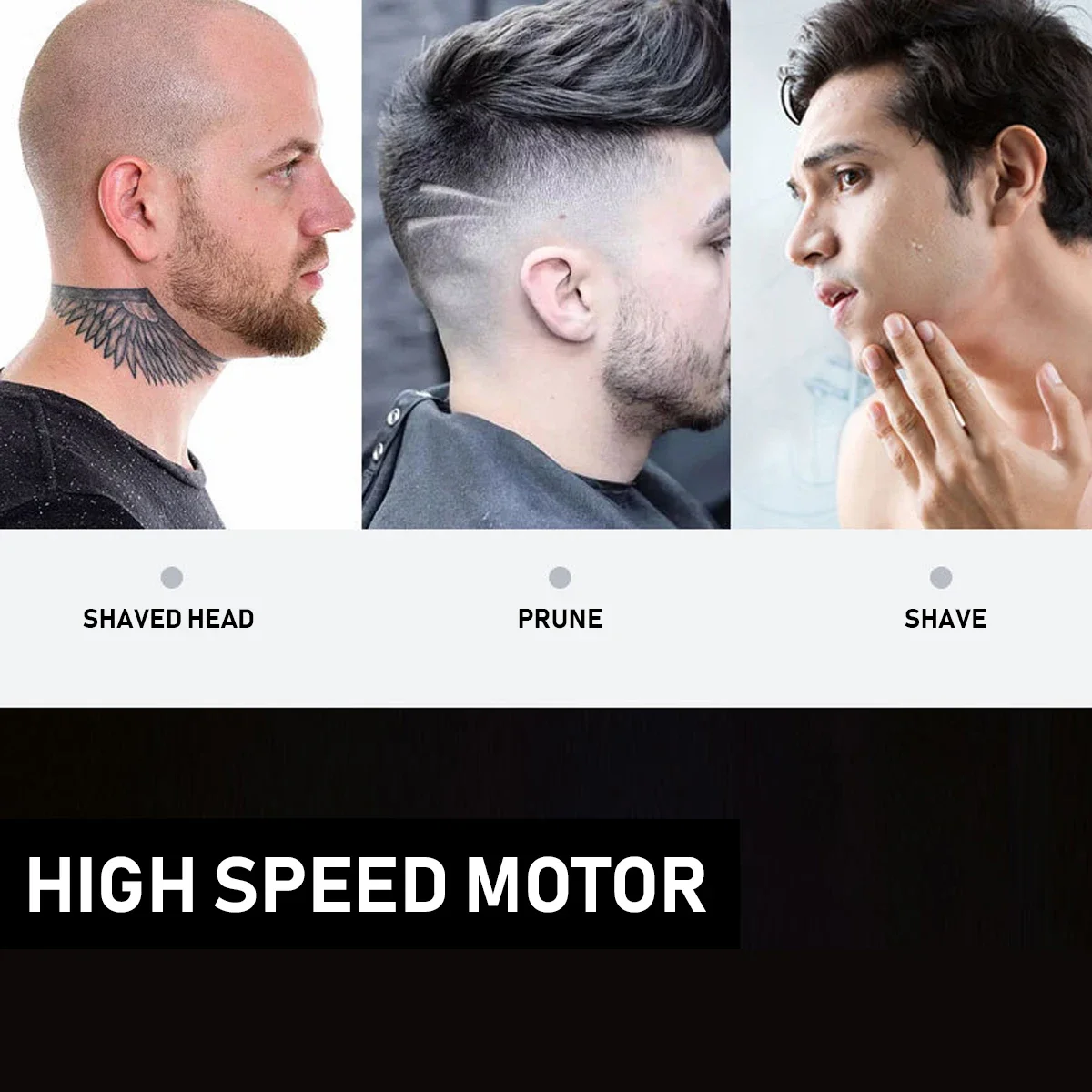 BL-400 Men's Electric Shaver Long-Lasting Battery Portable Travel-Friendly