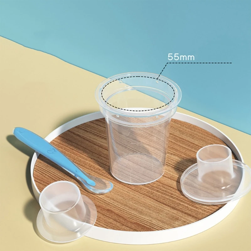 Pack of 6pcs Baby Container Clear Infants Formula Dispenser Storage Box Newborns Feeding Organizers Case