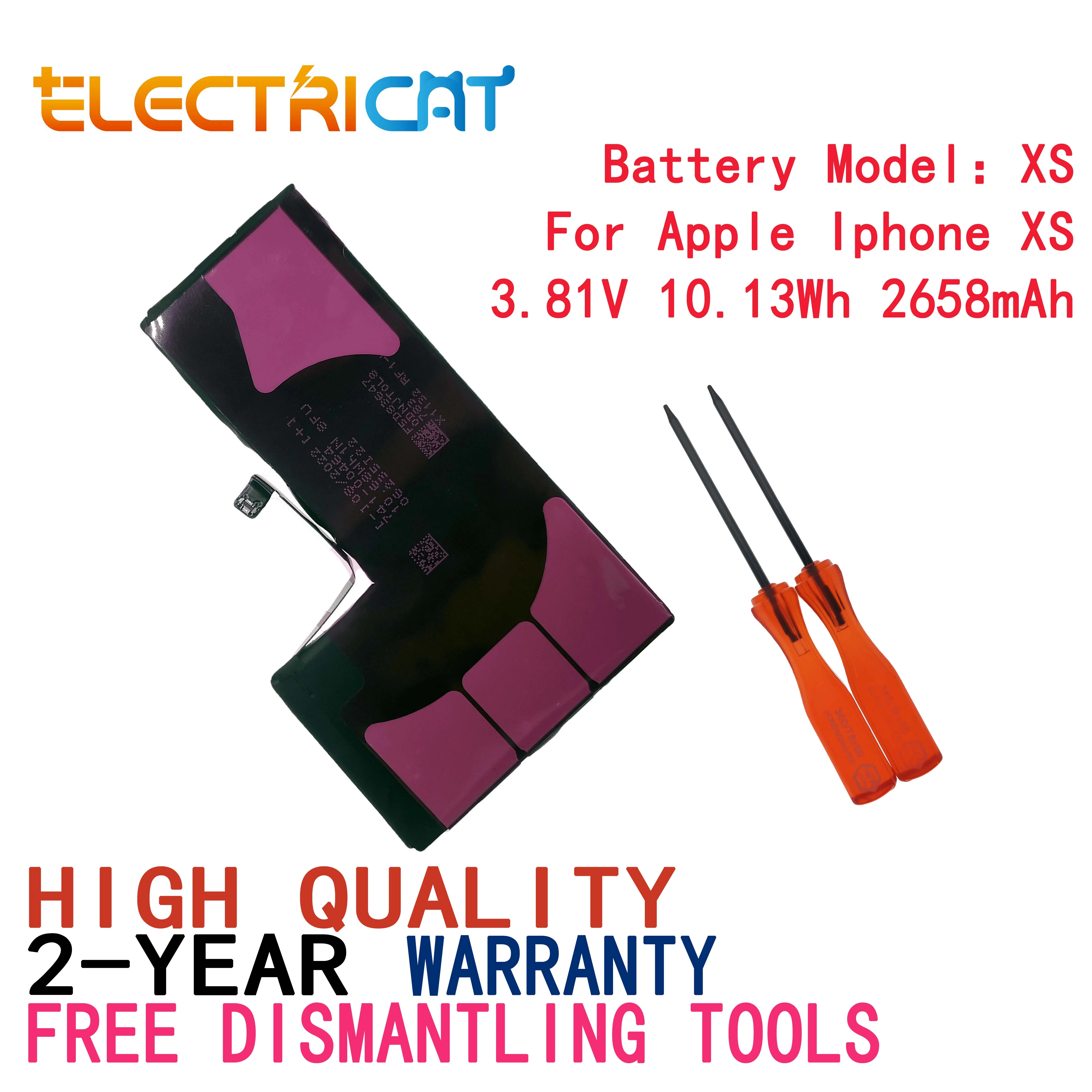 

New high quality mobile phone battery 3.81V 10.13Wh 2658mAh For Apple lphone XS Zero-cycle Li-ion battery