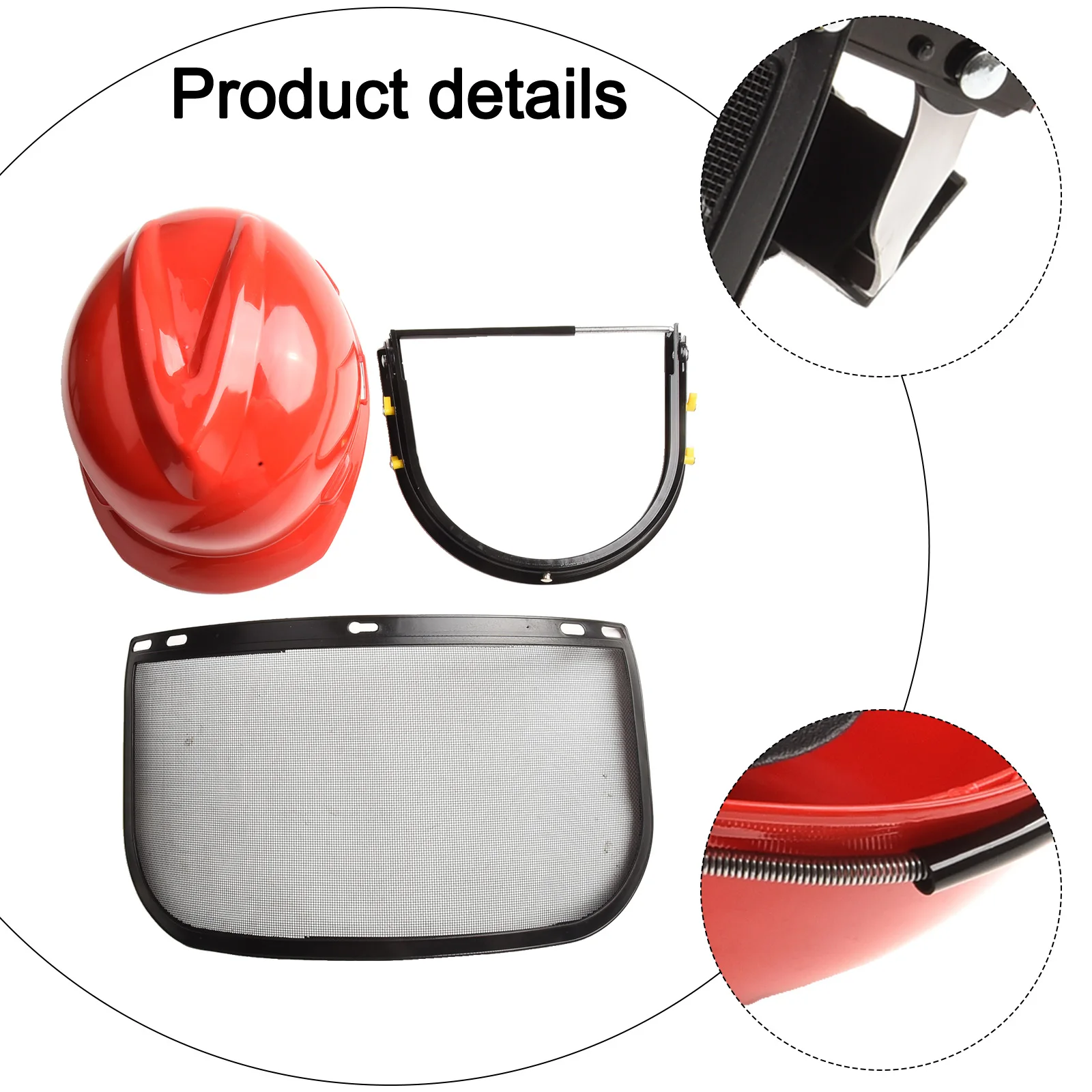 Helmet Safety Netz Plastic+Mesh Trimmer Working Brushcutter Chainsaw Face Mesh For Lawn Mower Outdoors Protect