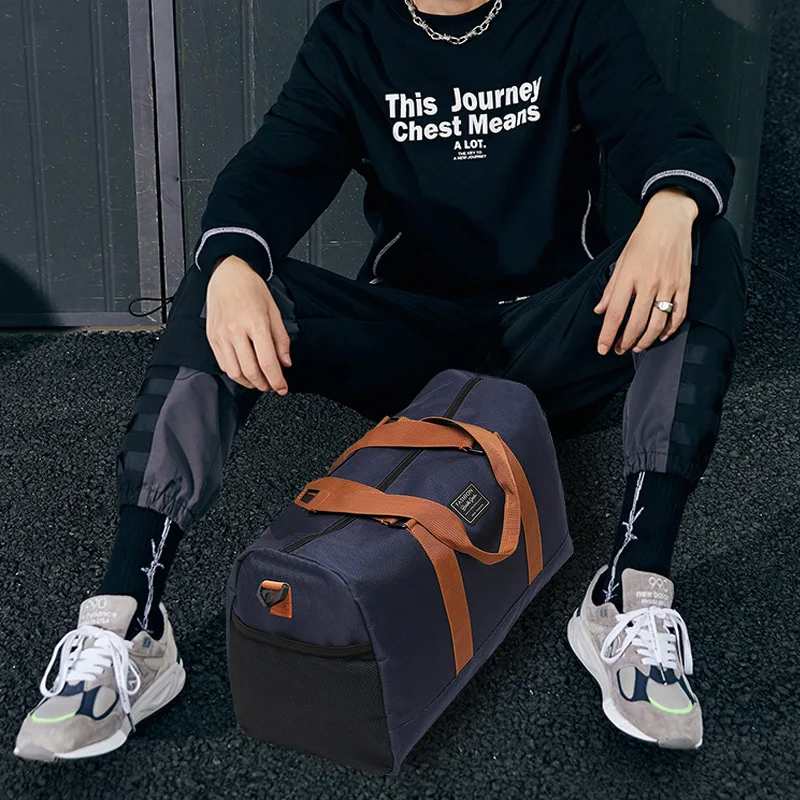 New Adjustable Stylish and Versatile Outdoor Travel Men and Women Gym Bag Independent Shoe Warehouse Coverable Trolley Case