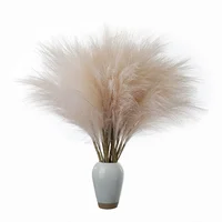 10Pcs Artificial Flower Pampas Grass Fake Plant Reed Wedding Decoration Flowers Blue Pampas Bouquet Boho Decor Home Accessories 4
