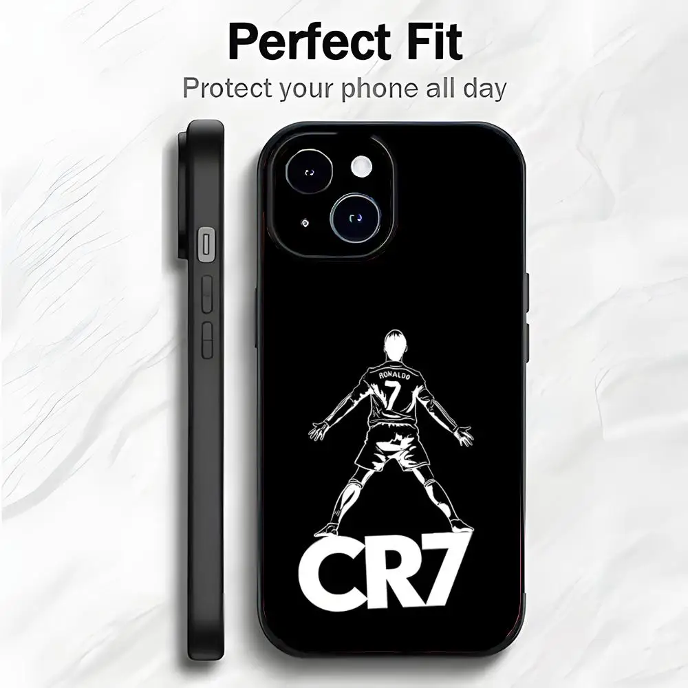 Football Star CR7 Cristiano Ronaldo Soft Phone Case - Lightweight and Durable