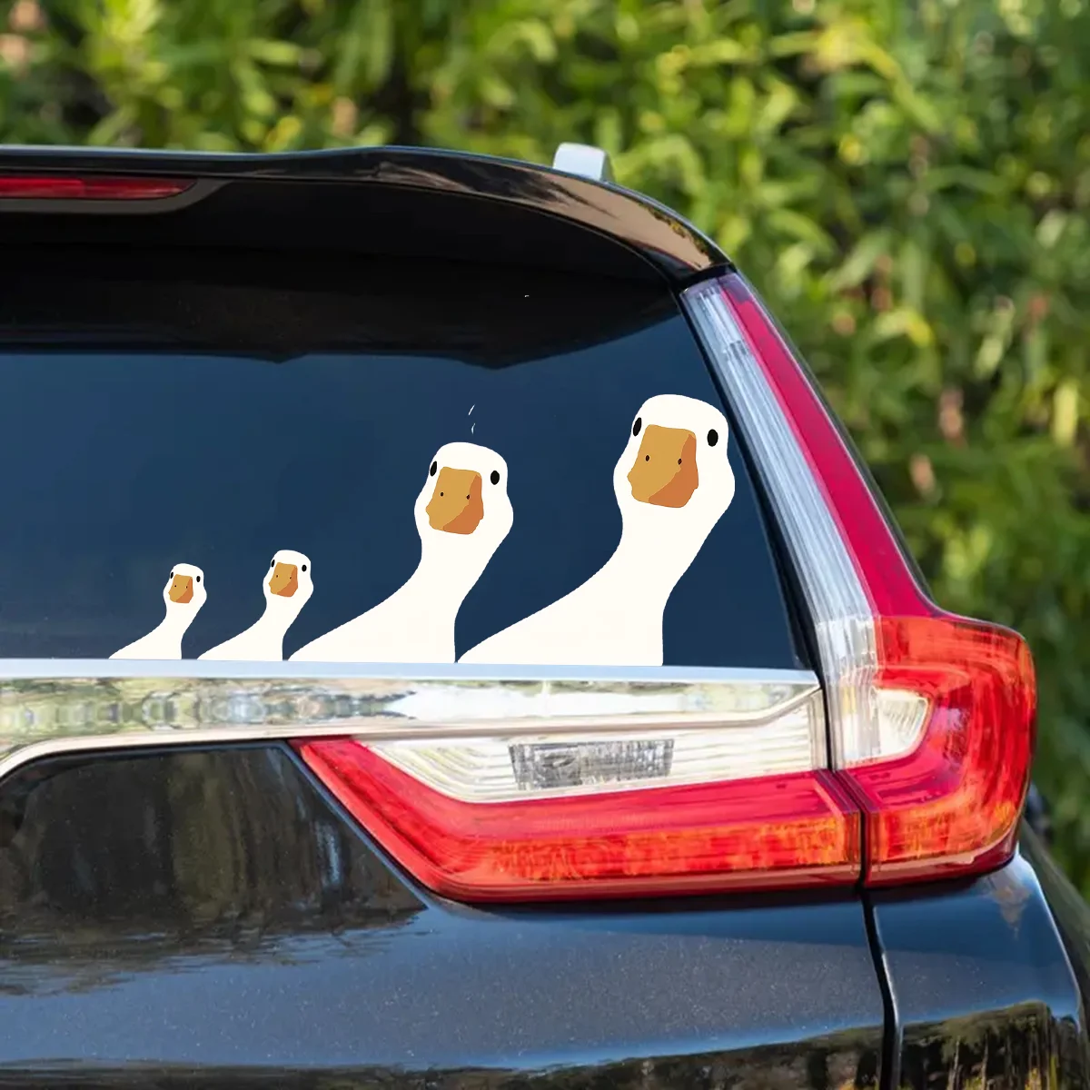 4 Stück – Verwenden Sie unsere niedlichen, lustigen und humorvollen Gänse-Aufkleber, um Ihr Auto zu einem Blickfang zu machen – geeignet für alle Fahrzeuge, J-410.