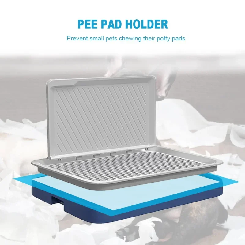 Dog Potty for Indoor Training Pads Pee Baffle Reusable Dog Pad Tray Alternative Puppy Pad Portable Litter Box dog toilet