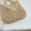 Fashion Women Rattan Tote Bag Luxurious Designer Shoulder Handbag Large Capacity Wicker Women Shopping Handbag Trend Straw Bag 5