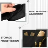 Black Stylist Apron Waterproof Hairdressing Coloring Shampoo Haircuts Cloth Wrap Hair Salon Tool 6