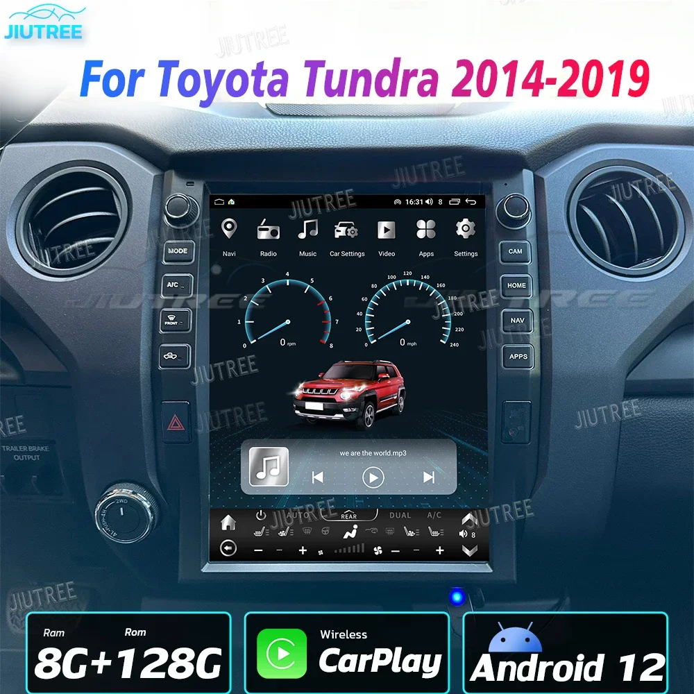 

Carplay HD Tesla экран Android автомобильный GPS мультимедийный плеер для Toyota Tundra 2014 2015 2016 2017 2018 2019 Радио Стерео головное устройство