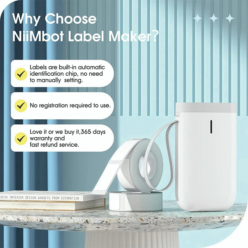 NIIMBOT D11 미니 컬러 라벨 프린터, D110 블루투스 휴대용 프린터, 자체 접착 UV 인쇄 용지 가격, 용지 마킹 기계