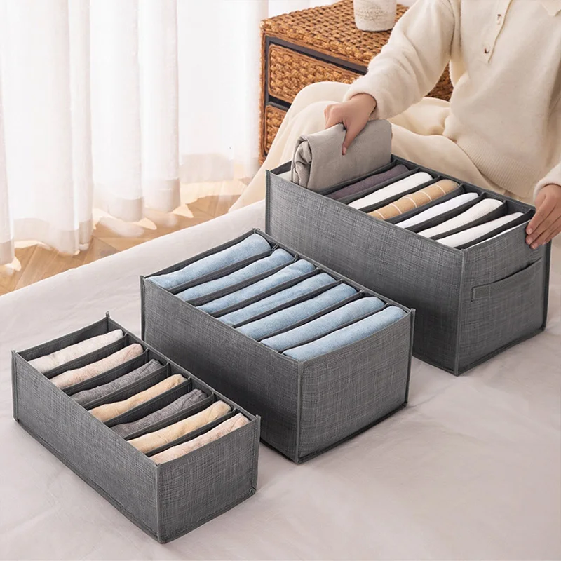 

Wardrobe Closet Organizer Clothing Storage Boxes Large Box Storage Clothing Organization System For Jeans Pants T-shirt Sweater