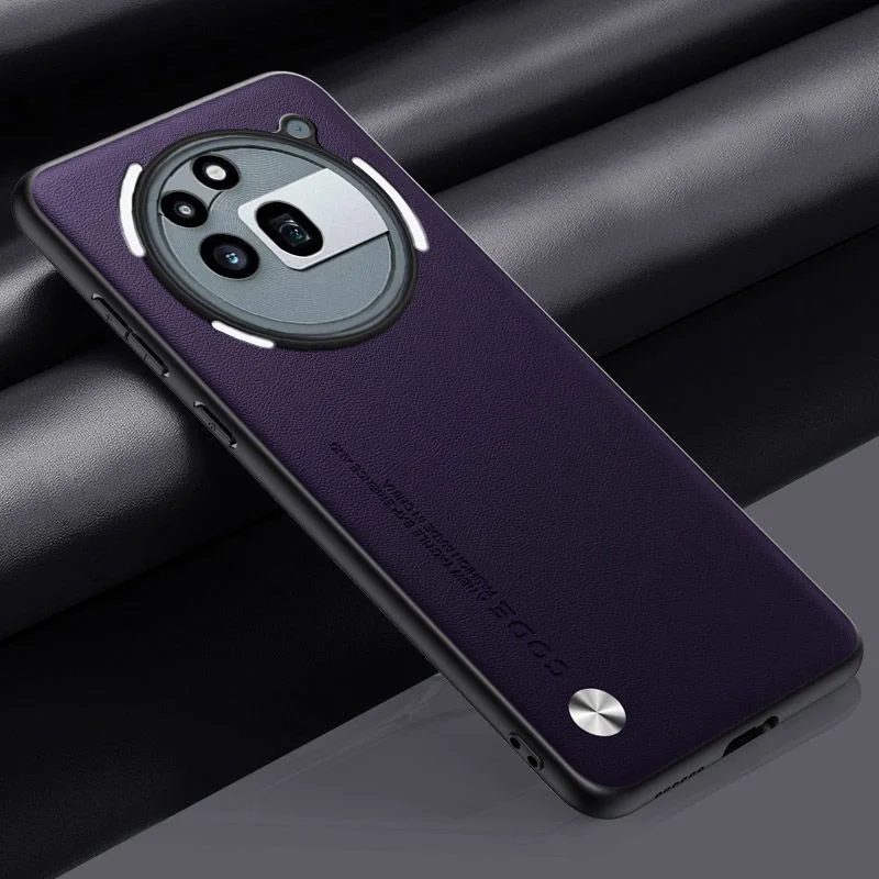 Premium PU Leather Phone Case with Full Camera Protection - Elegant Silicone Back Cover