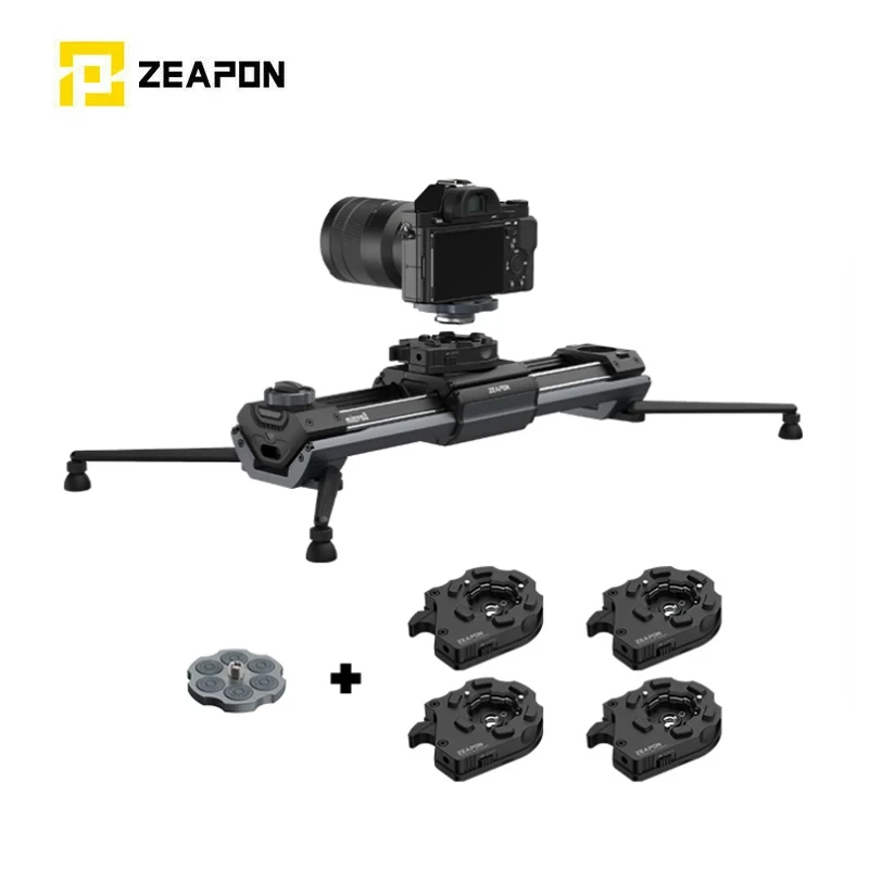 Camera Accessories ZEAPON Al-H2 Revolver QUICK RELEASE plate Base Plate Clamp Tripod Screw Mount fast loading for DSLR Camera Slider Rail Camcorder