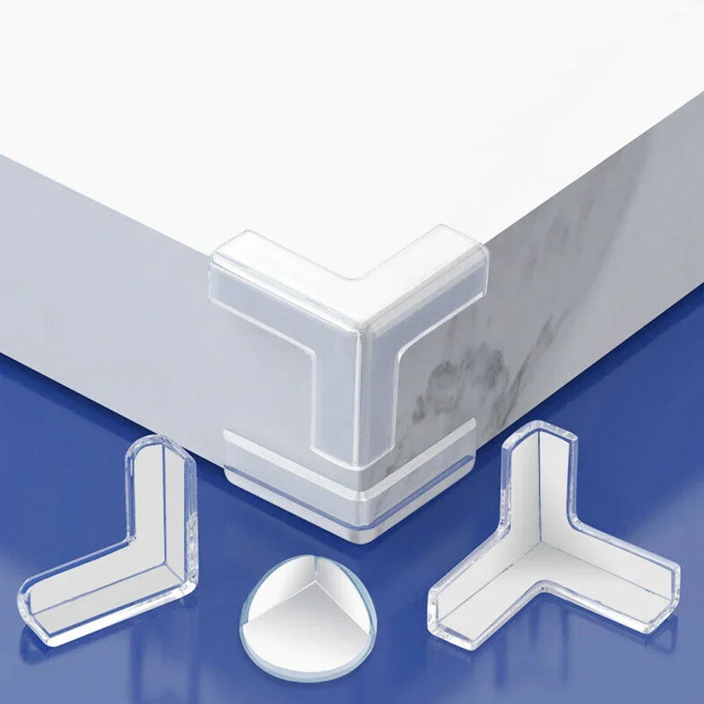 Child Baby Table Corner Edge Protectors Clear Rubber Furniture Corner Edge Table Cushion Guard Protector Baby Safety 4pcs