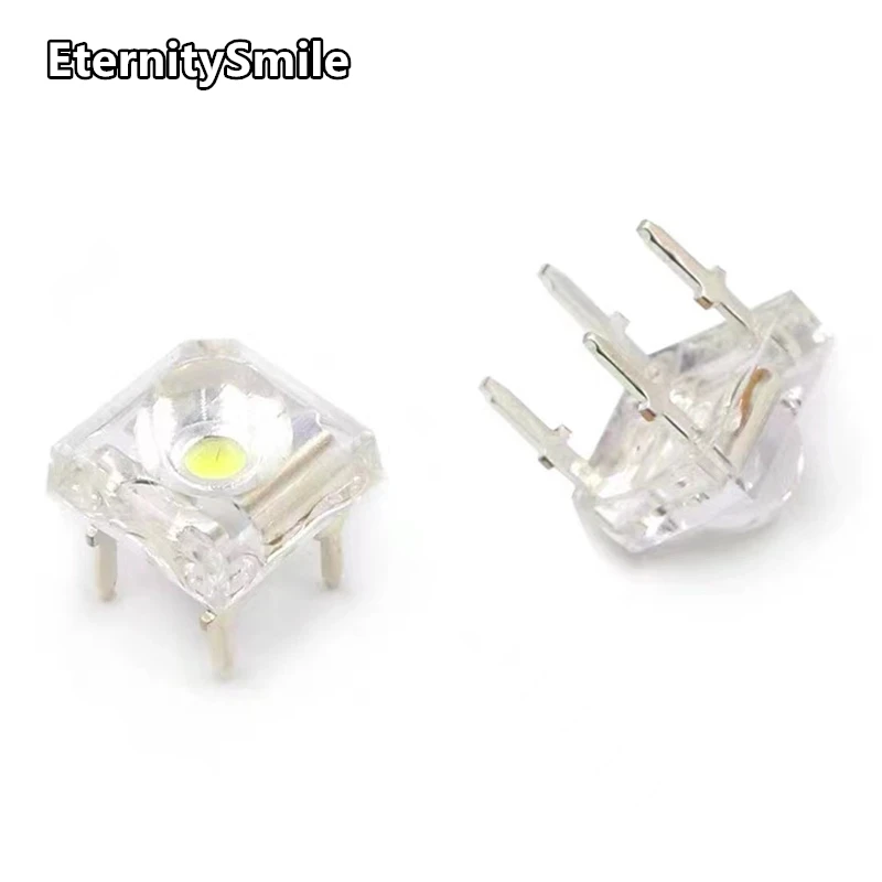 50 Pz 5Mm F5 Piranha Led Bianco Rosso Arancione Ambra Trasparente 5Mm Led Diodo A Emissione Luminosa-Diodi 4-Pin Piranha Led Diodos Luminosità