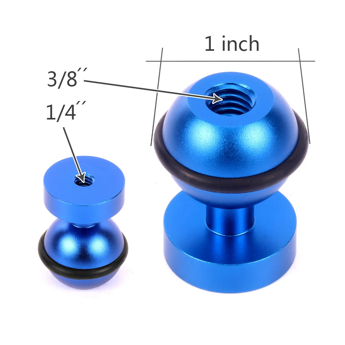Universal Ball Head Adapter with Butterfly Clip for Camera and Lighting Accessories