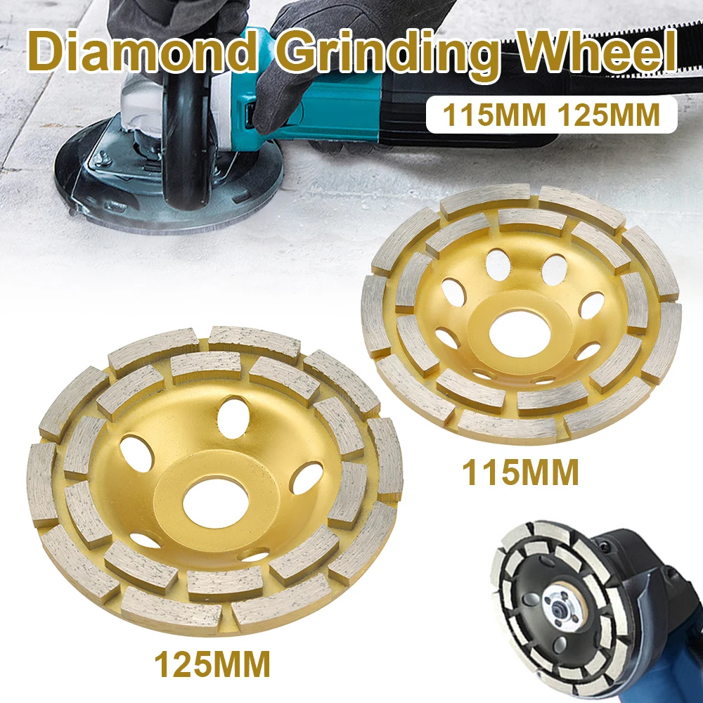 115mm Diamond Grinding Wheel Cup Disc Grinder Concrete Granite Stone Metalworking Cutting Grinding Wheel Saw Blade Abrasive Tool