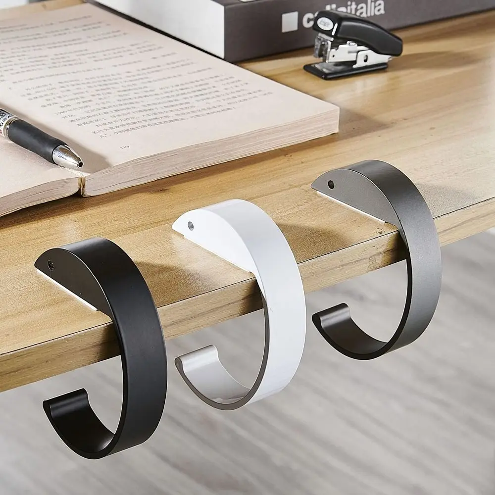 Multi Purpose Hooks Desk Hook Bag Hanger Bag Hook Wall Organizer Hook Wall Mount Hooks Portable Hanging Bag Hook Student Desk Side Removable