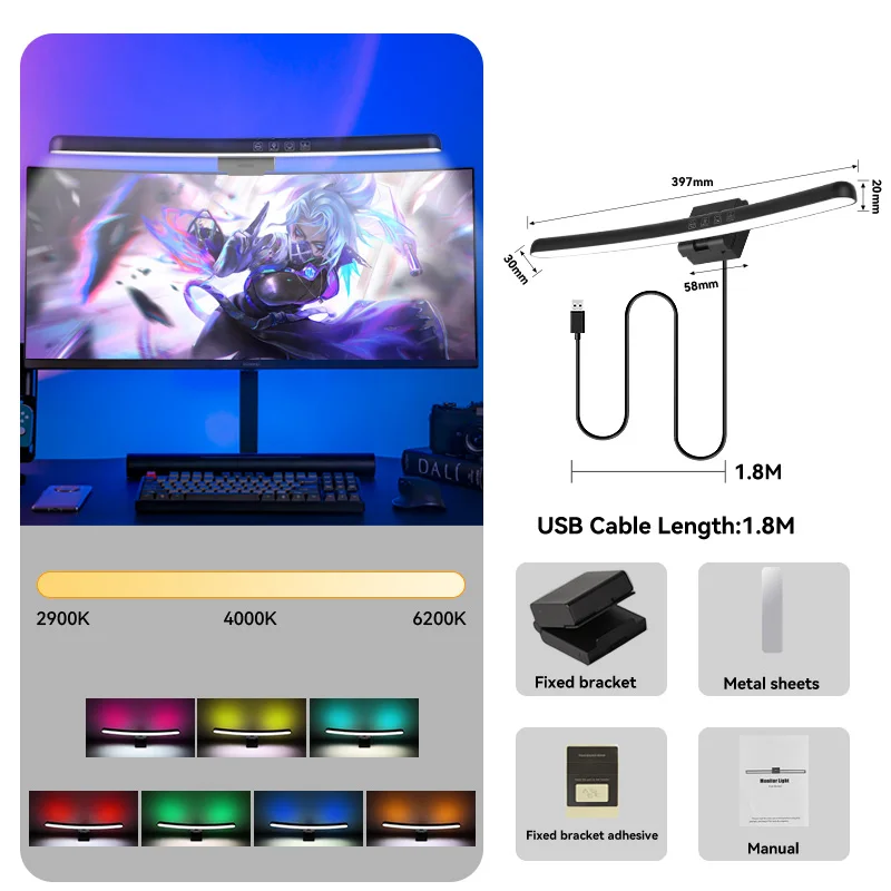 ตัวเลือกสินค้า โคมไฟอ่านหนังสือ LED ปรับระดับแสงได้