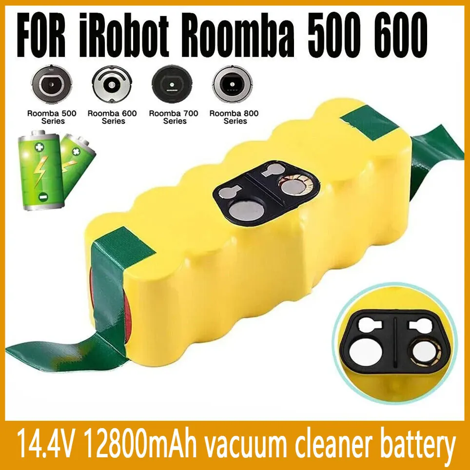Bateríade12800mAhy14,4VparaiRobotSeries500,600,700,800,900,BateríaparaiRobotRoomba14,4V,620,650,770,780,580