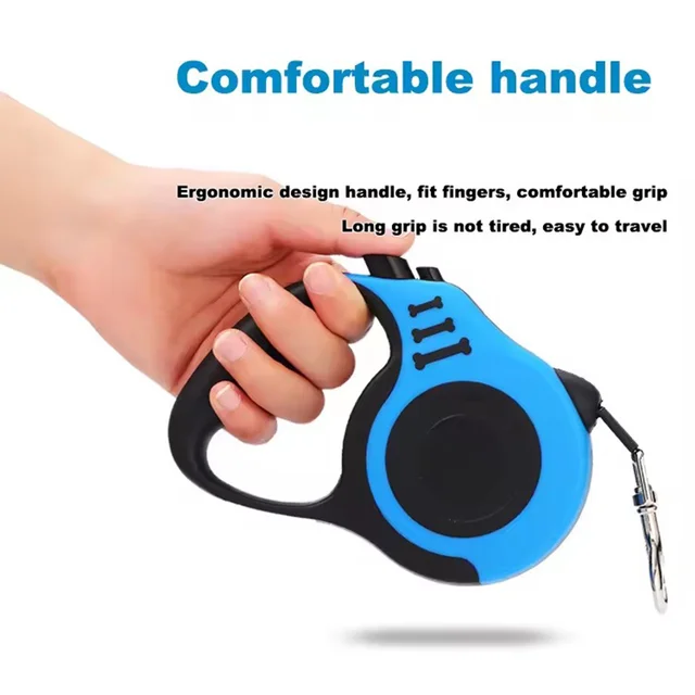 Retractable Dog Leash Outdoor Pet Leash Nylon Braided Rope for Small Medium Dogs Pet Supplies Hiking Walking Traction Rope 3