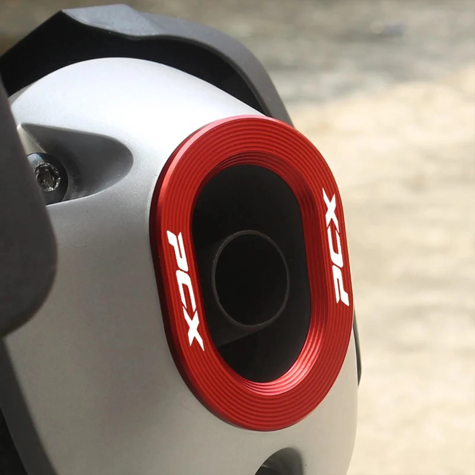 ฝาครอบท่อไอเสียรถจักรยานยนต์อะลูมิเนียมอัลลอยด์ CNC ป้องกันพื้นผิว  ตกแต่งท่อไอเสีย สำหรับ PCX160/CLICK160 ปี 2021-2025 1