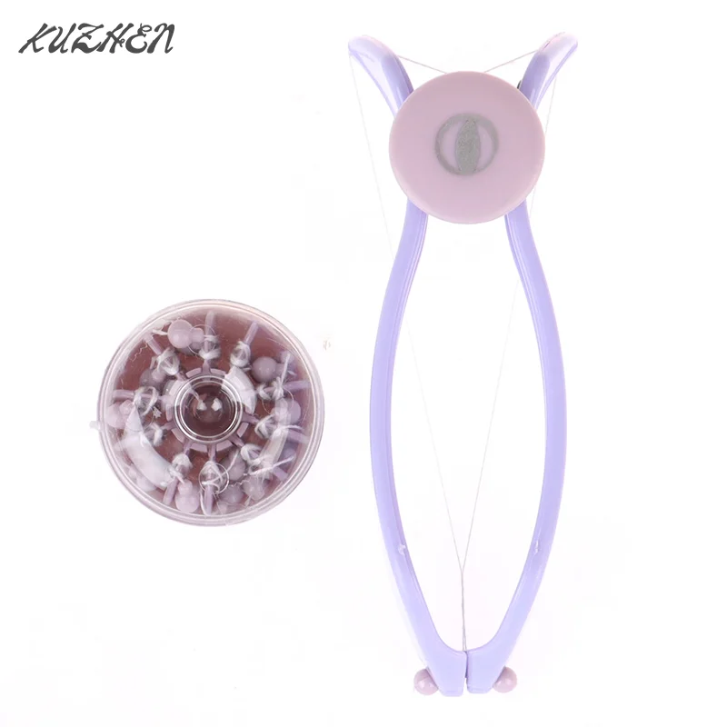 

Women Hair Removal Epilator Mini Facial Hair Remover Spring Threading Face Defeatherer for Cheeks Eyebrow DIY Makeup Beauty Tool