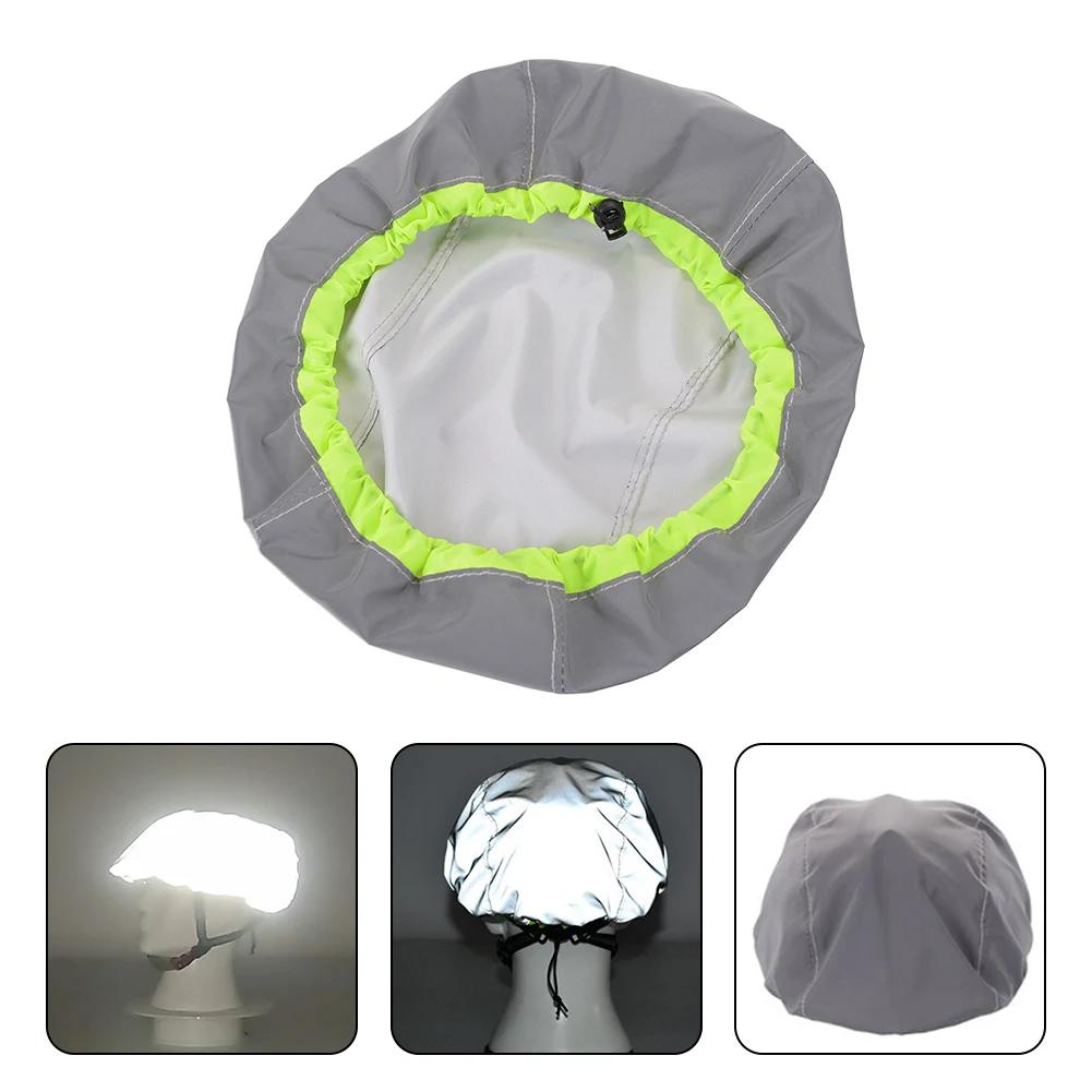 Bike Bicycle Helmet Cover Cycling Waterproof Reflective Helmet Water Cover Elastic Adjustment