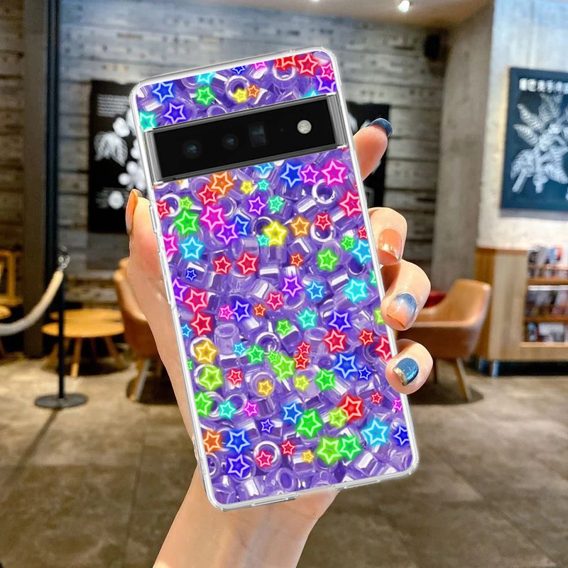 Vibrant Starry TPU Phone Case - Transparent Protective Cover