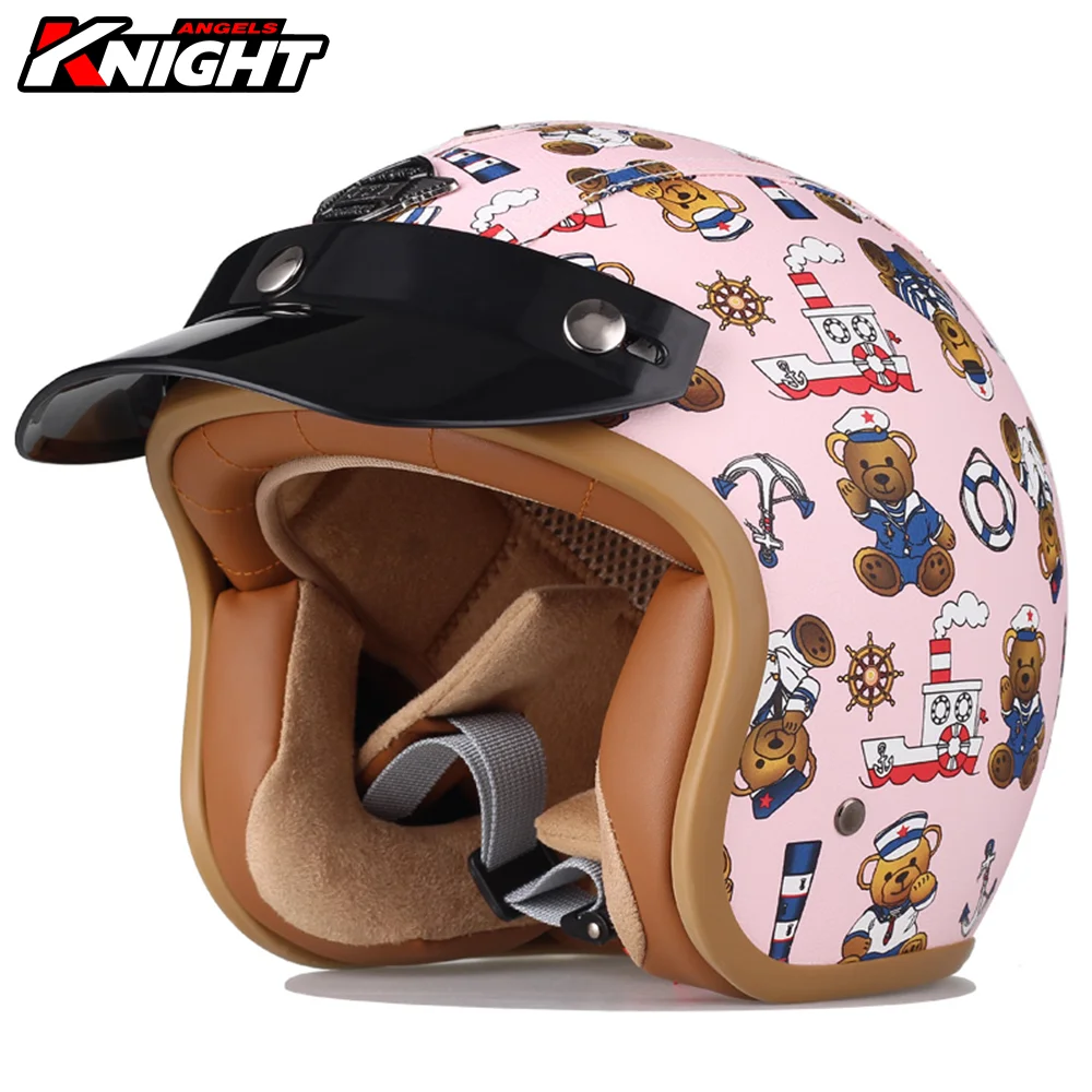 

Мотоциклетный шлем Casco Moto для детей, защитный супер светильник шлем с открытым лицом для мальчиков и девочек, на все сезоны