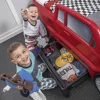 Turbocharged Twin Size Truck Car Bed Boys and Girls Realistic Detail with Working Headlights Built-In Storage Drawer Race Car 4