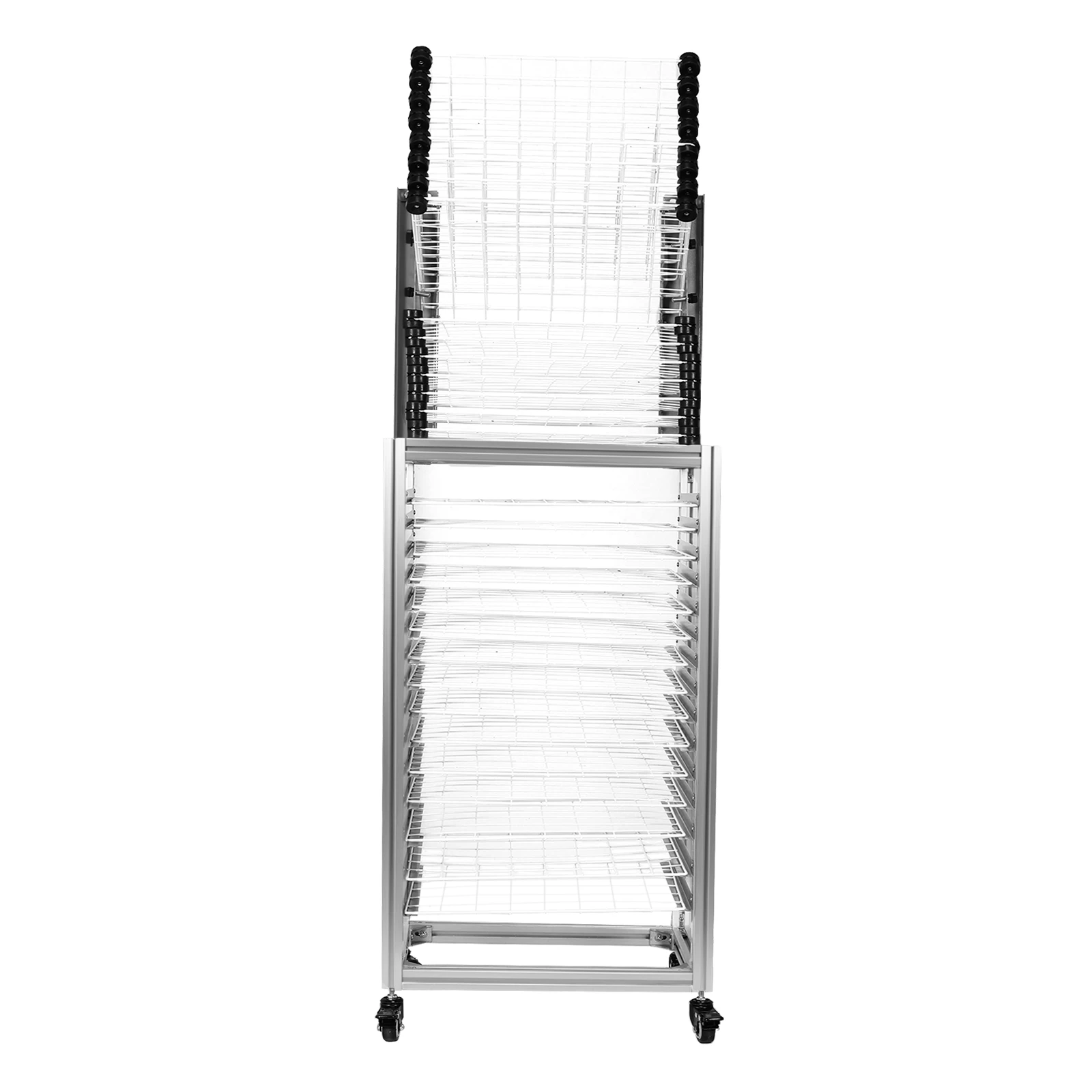 30-Layer Art Drying Rack Floor-Standing Dual-Purpose Drying Rack Large Capacity Multi-Function Storage Rack for Tool/Food/Easel