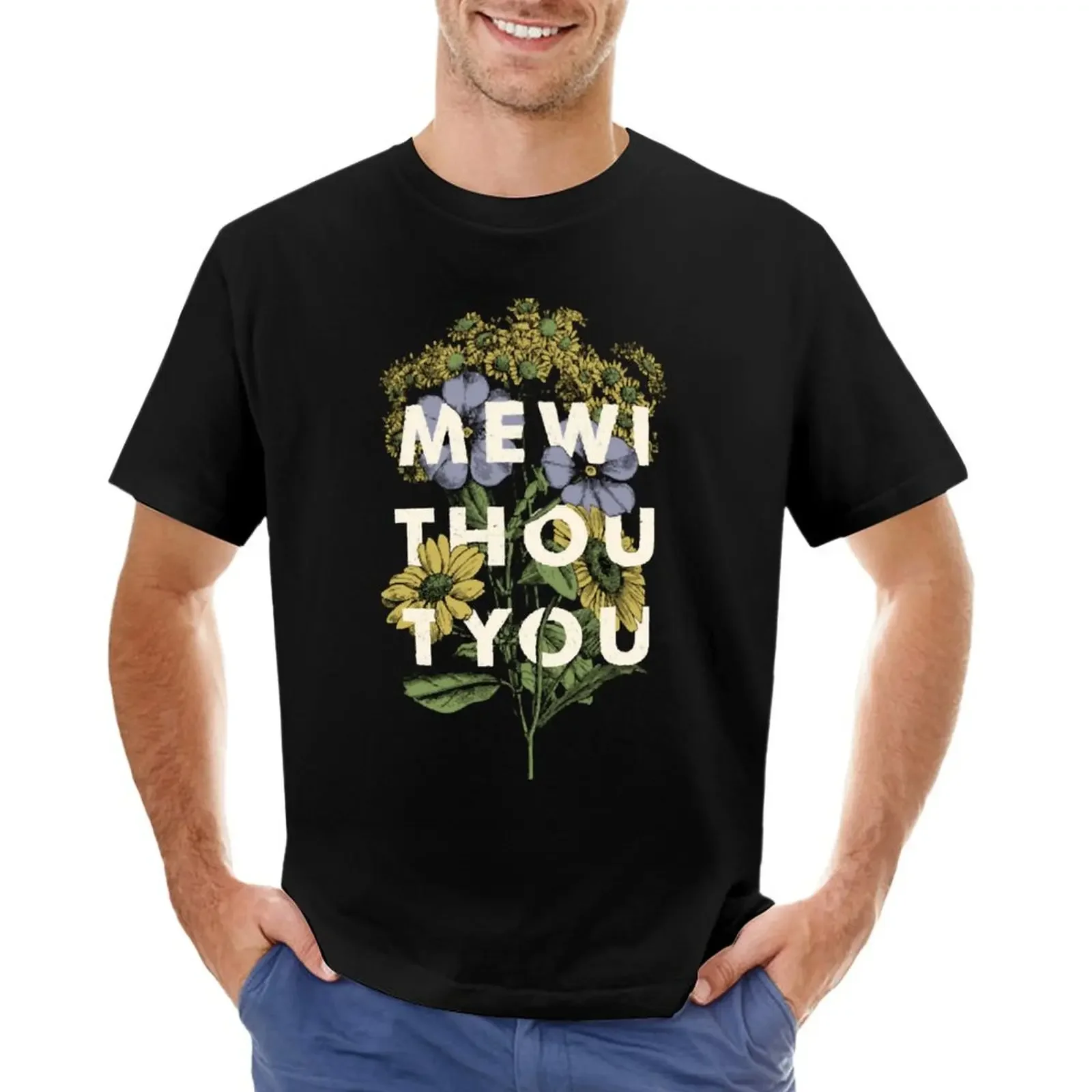 

Mewithoutyou Flower T-shirt for a boy sweat mens vintage t shirts