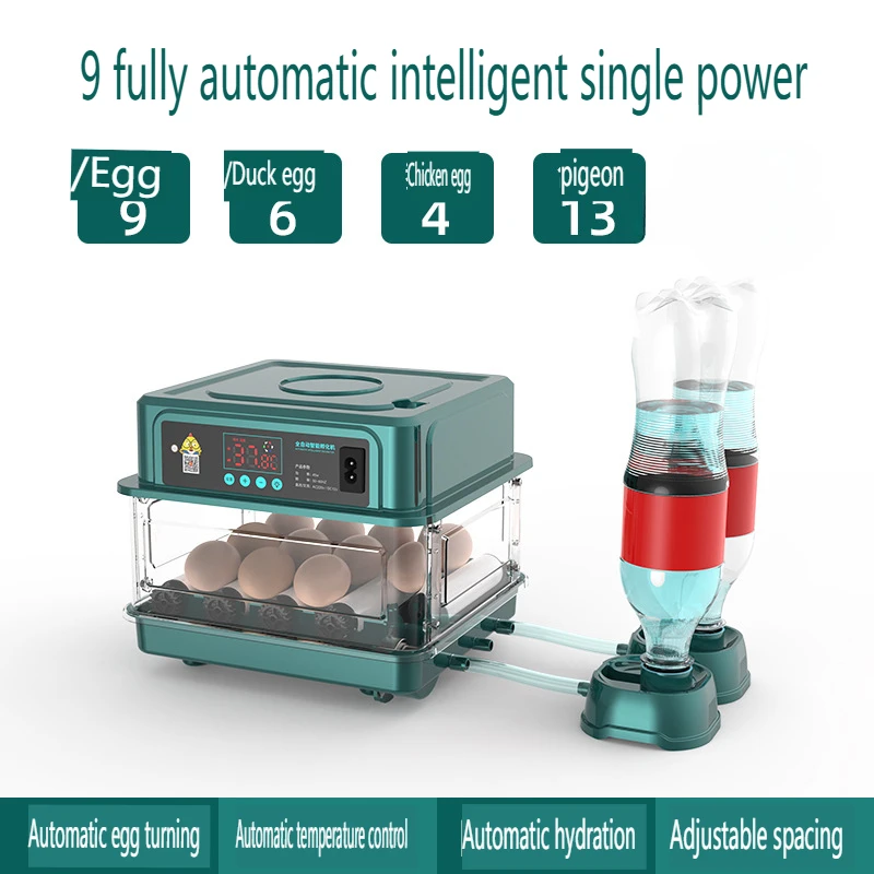 אינקובטור עם שליטת הפוך אוטומטית של ביצים ולחות, אינקובטורים להכנת ביצים, עוף, ברווזים, גוז, יונה, קוויל