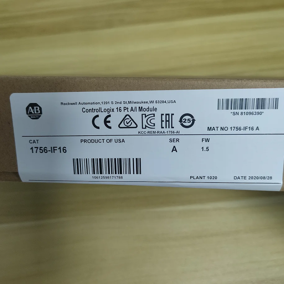 

Allen Bradley 1756-IF16 SER A ControlLogix 16 Pt Input Module 1756IF16 Sealed