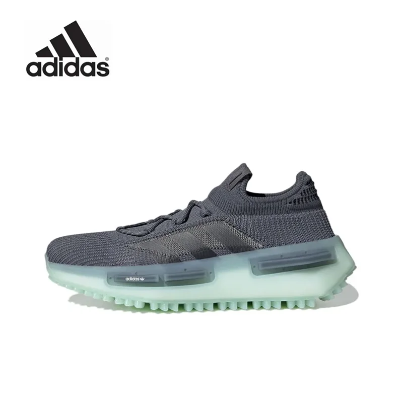 Adidas Originals Nmd S1 Trend Traspirante Low Top Uomo E Donna Stesse Scarpe Sportive Grigio Scuro