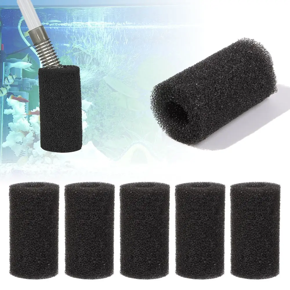 5 Pcs/set Aquarium Biochemical Filter Sponge Fish Tank Inlet Water Pre