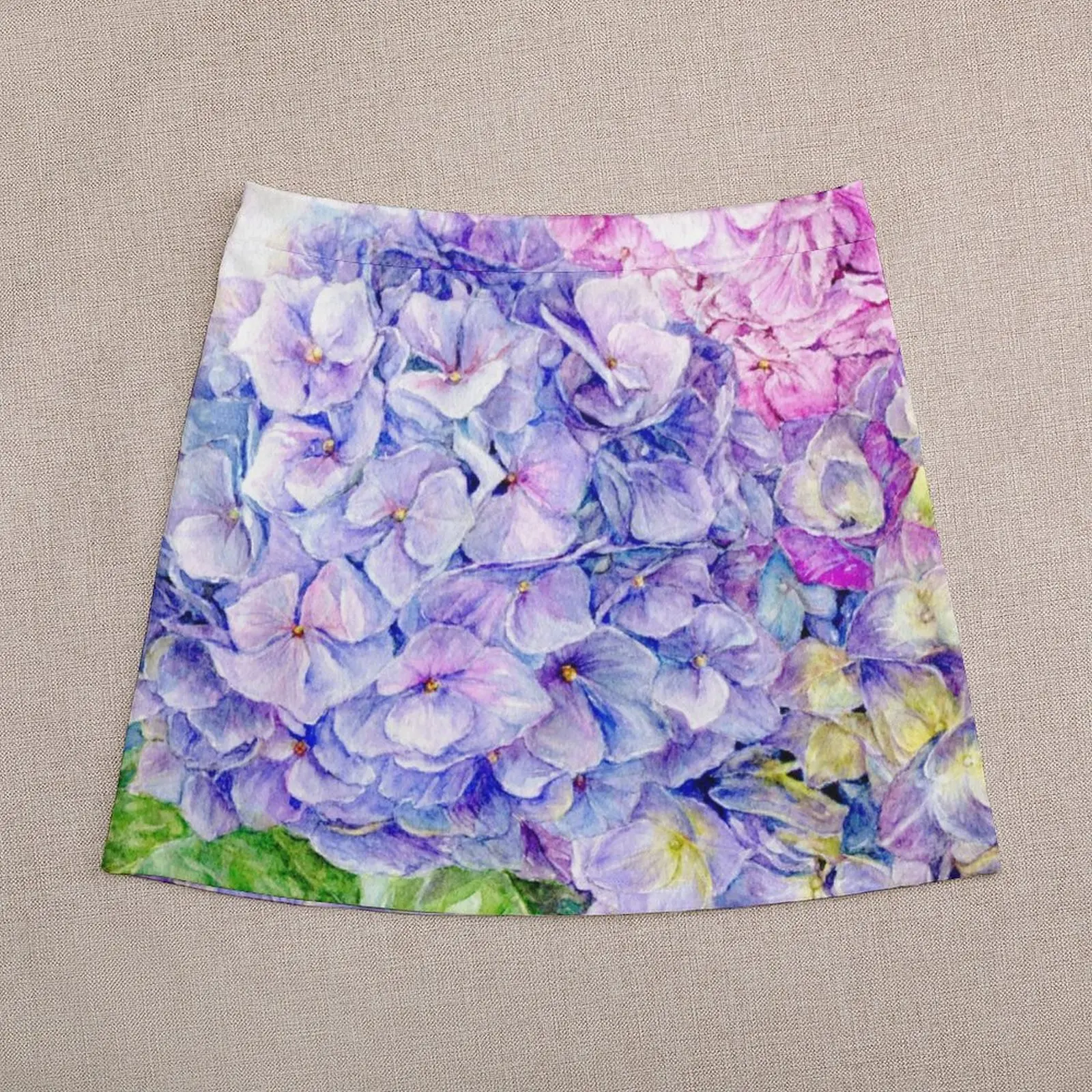 Hydrangea Dream Mini Skirt Women skirts night club women skirt for women