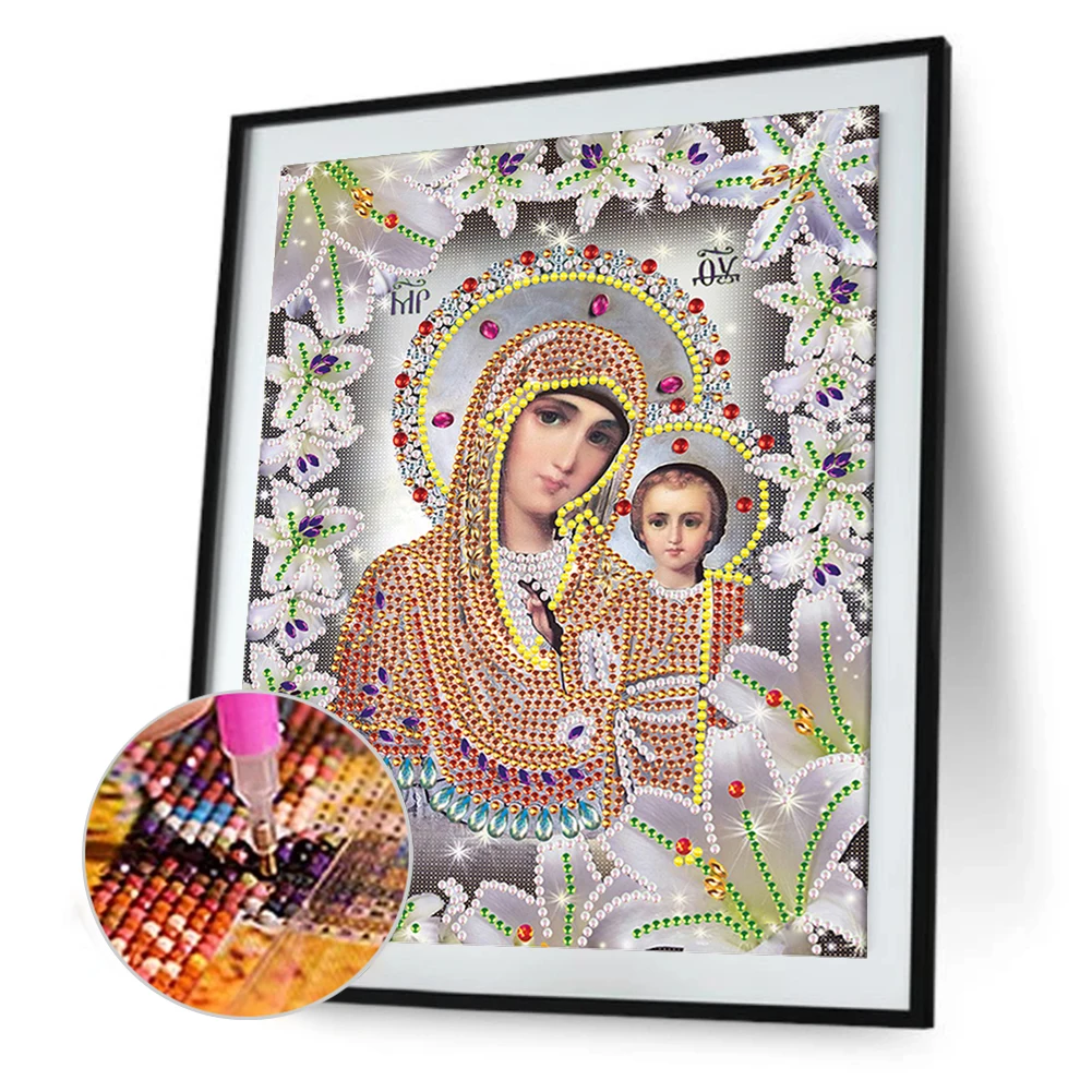 Diamond Painting Kit 5D DIY Religious Parts Special Drill Rhinestone Mosaic Art Picture Embroidery Craft Home Wall Decor Gifts