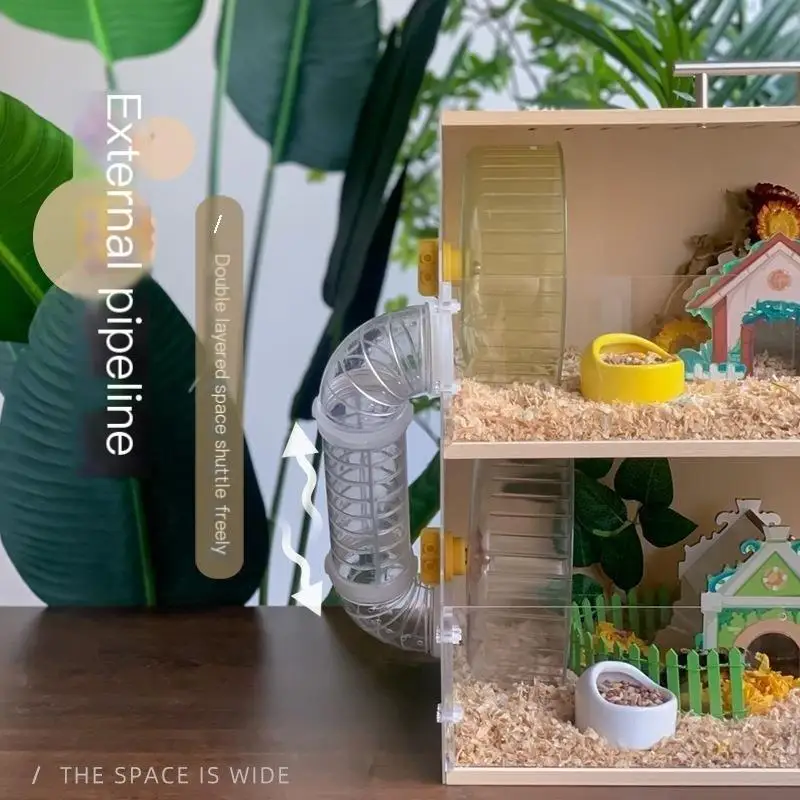 Title 4, Small Pet Hamster Guinea Pig Hamster Cage Acryl...